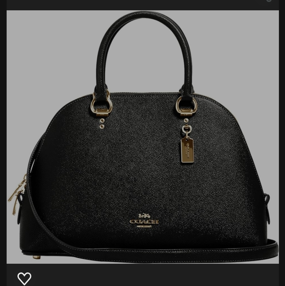 Coach Katy satchel crossgrain black